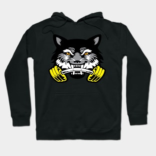 Wolf sport and fitness lovely blend drawing cute cool colorful Hoodie